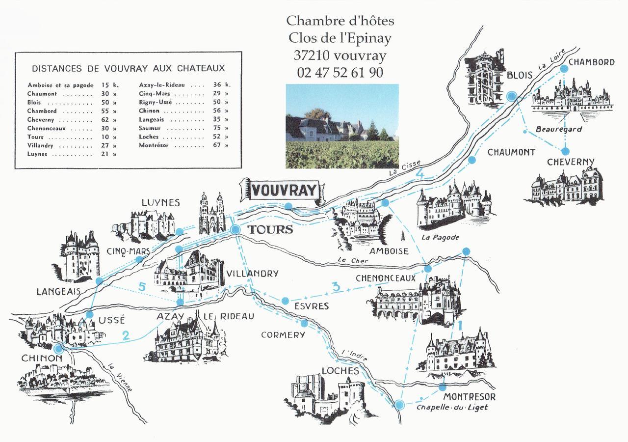 Au Clos De L'Epinay Vouvray Esterno foto