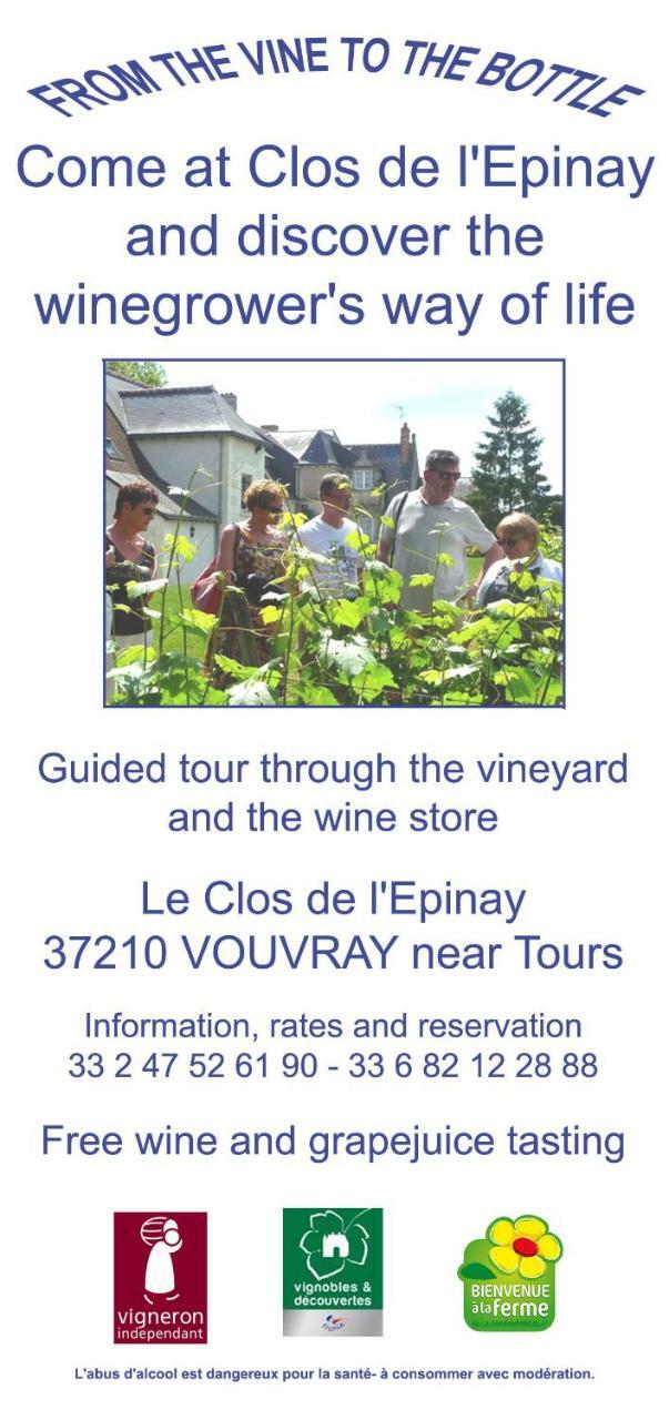 Au Clos De L'Epinay Vouvray Esterno foto